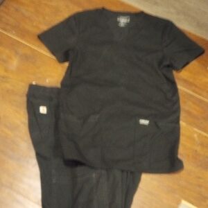 Small black scrub set. Unisex